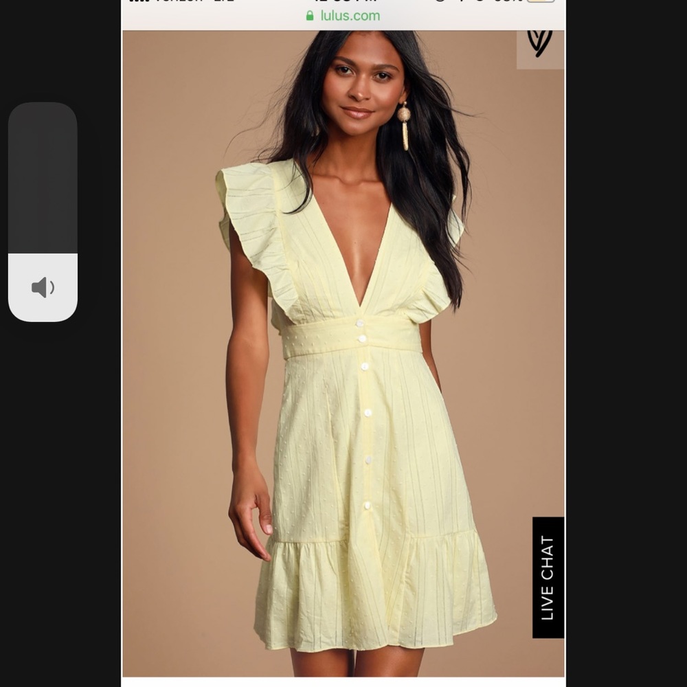 Lulus yellow dress